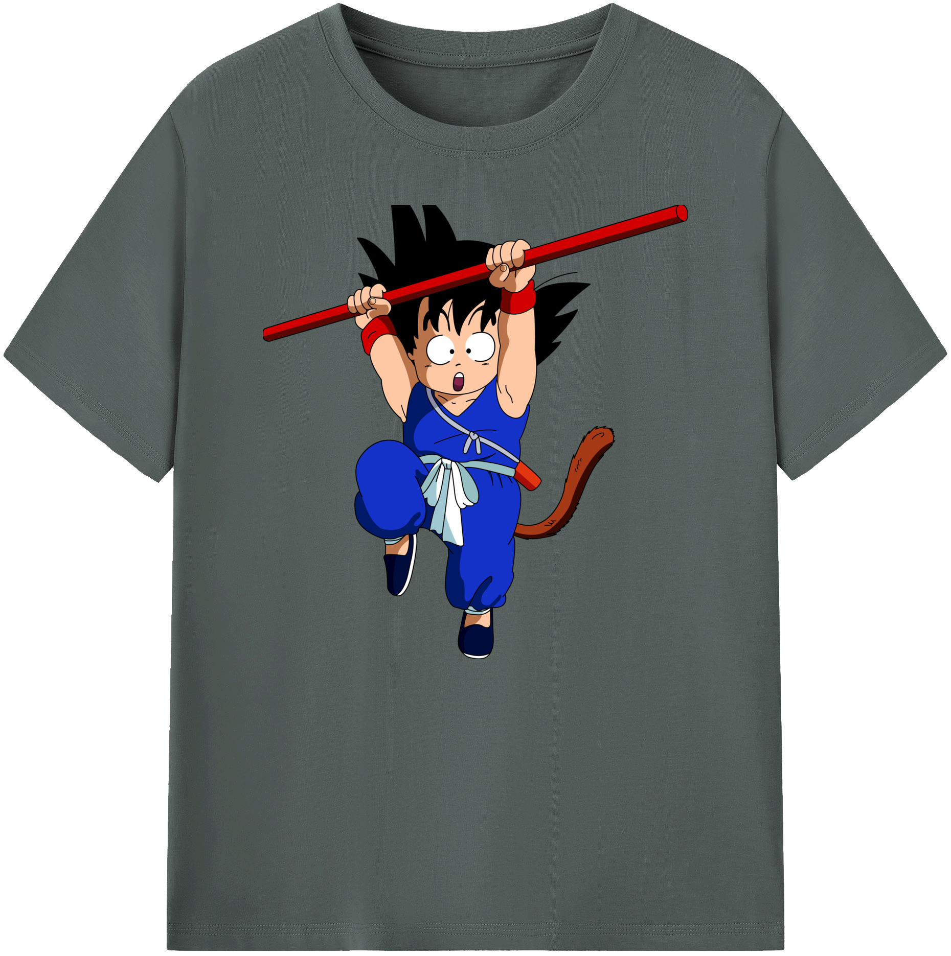 （画像用） ドラゴンボール 孫悟空（そん ごくう）Son Goku カカロット DRAGON BALL Kakarotto 綿100％ メンズ半袖Tシャツ｜肌触りやわらか＆通気性